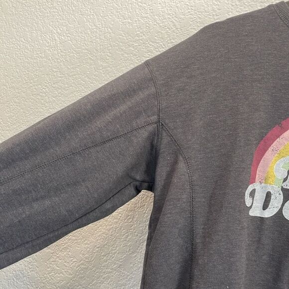 Wildfox Gray Easy Does It Printed Graphic Sweatshirt Size Medium - Picture 5 of 9